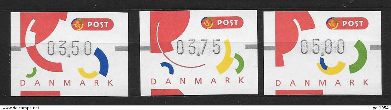 Danemark 1995 Timbres De Distributeurs Série N°2 Neuve - Timbres De Distributeurs [ATM]