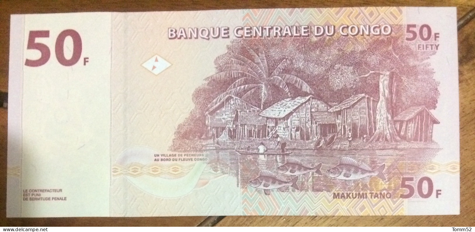 CONGO 50 Francs UNC - Republiek Congo (Congo-Brazzaville)