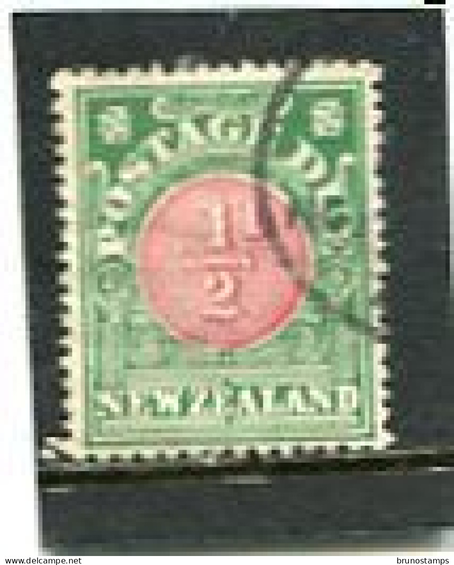 NEW ZEALAND - 1904   POSTAGE DUE   1/2d  FINE USED - Segnatasse