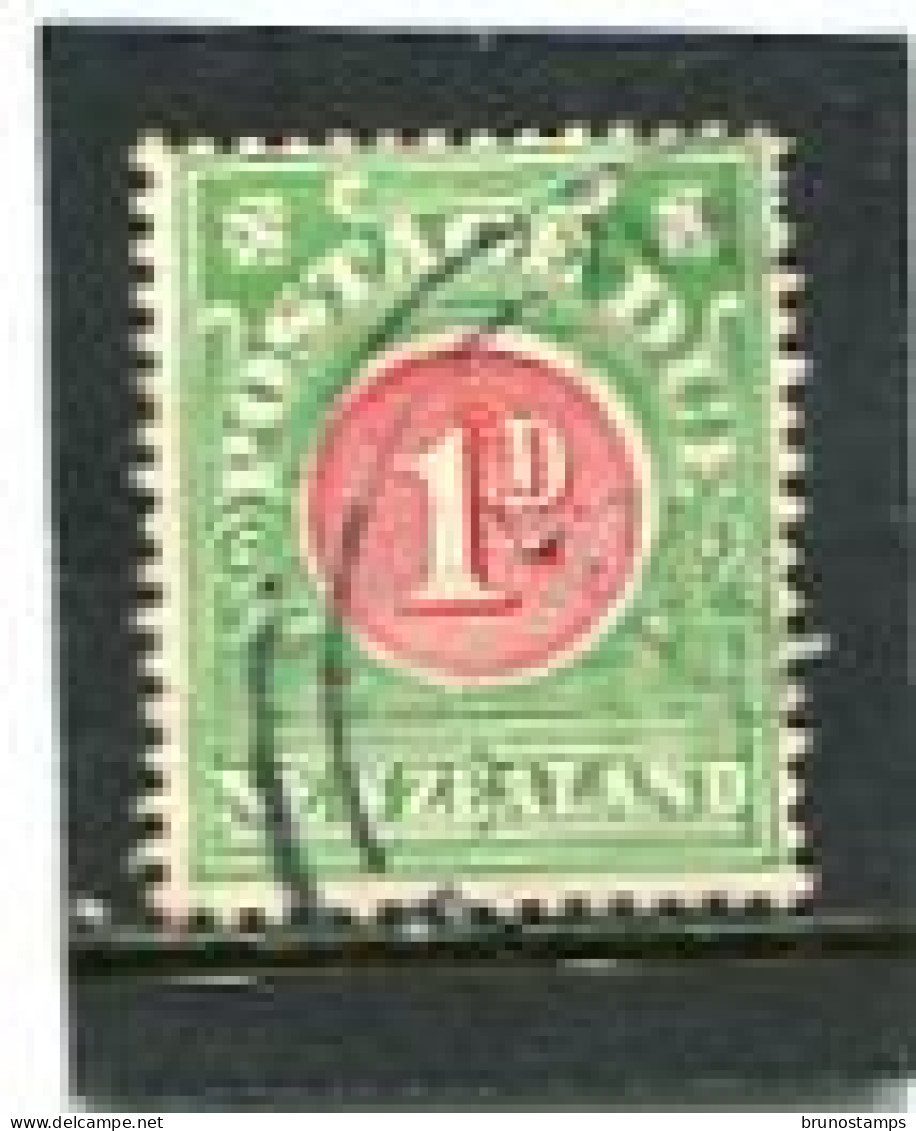 NEW ZEALAND - 1904   POSTAGE DUE   1d  FINE USED - Segnatasse