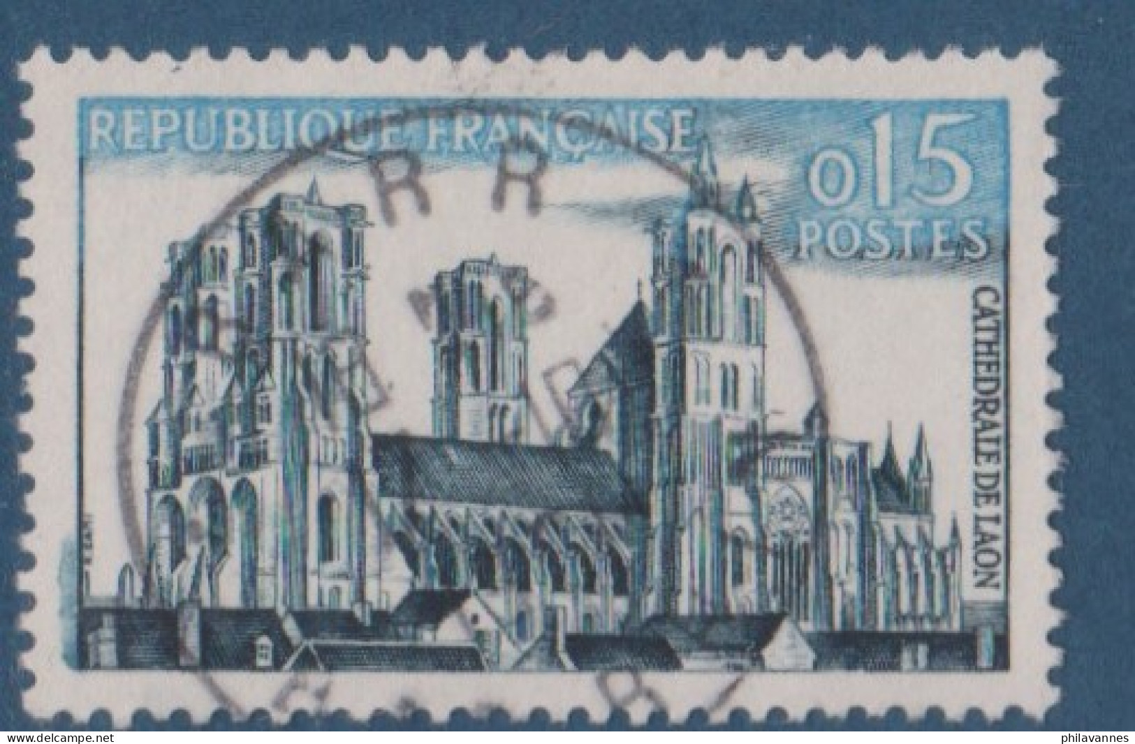 Cathédrale De Laon,  N° 1235, Petite Variété, Nuages Noirs ( V2307B/7.6) - Usados