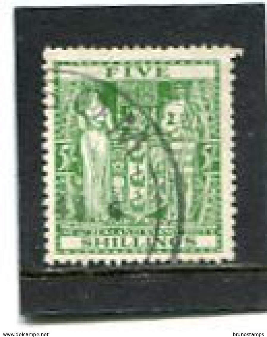 NEW ZEALAND - 1940   POSTAL FISCAL  5s  GREEN  FINE USED SG F195 - Fiscaux-postaux