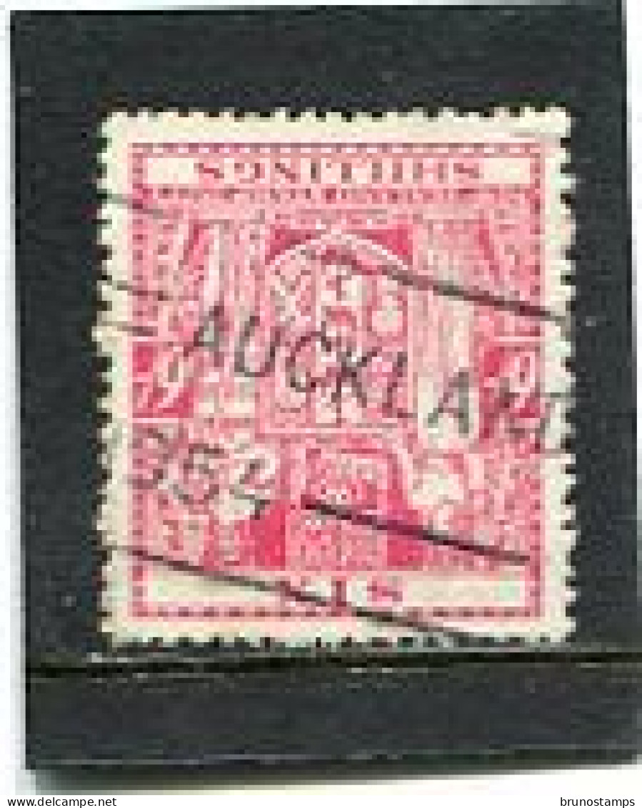 NEW ZEALAND - 1940   POSTAL FISCAL  6s  ROSE  FINE USED SG F196 - Postal Fiscal Stamps