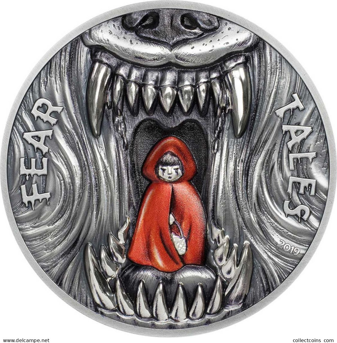 Palau 10 Dollars 2019 LITTLE RED RIDING HOOD Fear Tales 2 Oz Silver Coin - Sonstige – Ozeanien