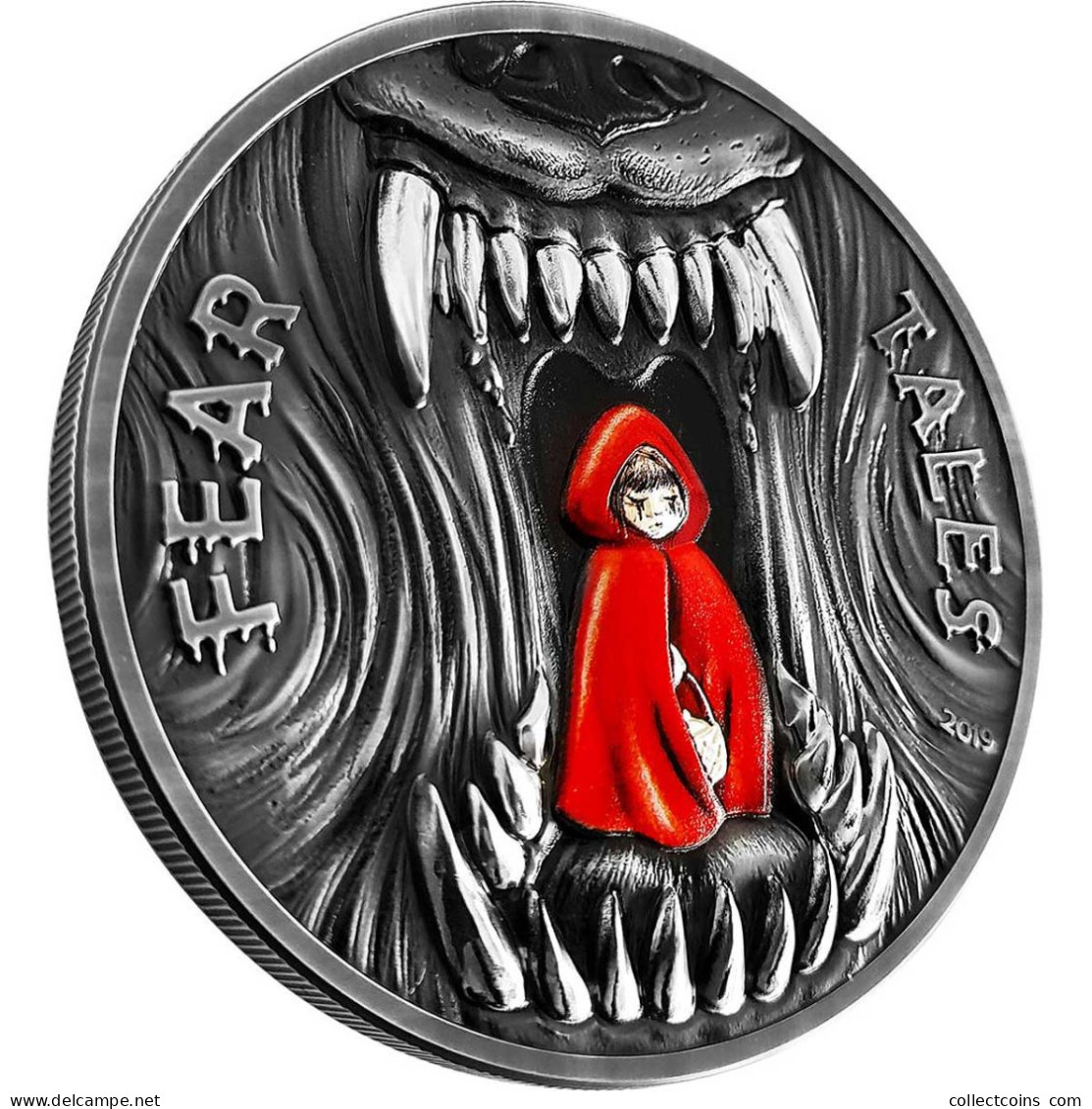 Palau 10 Dollars 2019 LITTLE RED RIDING HOOD Fear Tales 2 Oz Silver Coin - Sonstige – Ozeanien