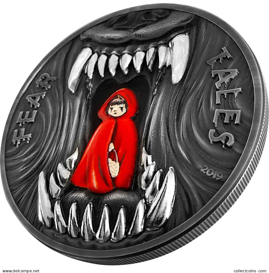 Palau 10 Dollars 2019 LITTLE RED RIDING HOOD Fear Tales 2 Oz Silver Coin - Sonstige – Ozeanien