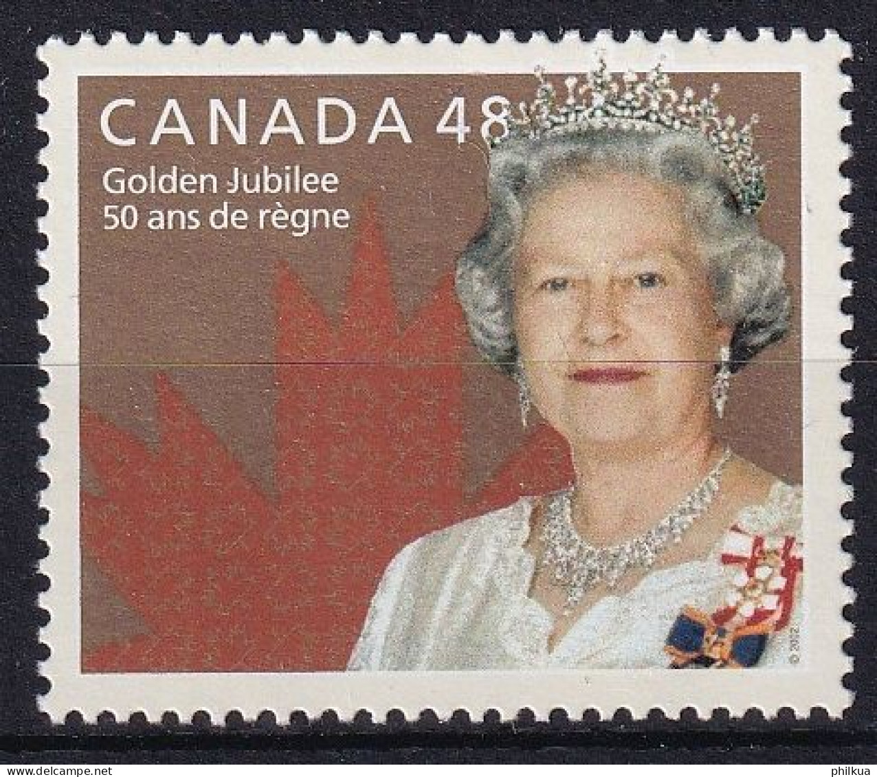 MiNr. 2022 Kanada (Dominion) 2002, 2. Jan. 50 Jahre Regentschaft Von Königin Elisabeth II - Postfrisch/**/MNH - Nuevos