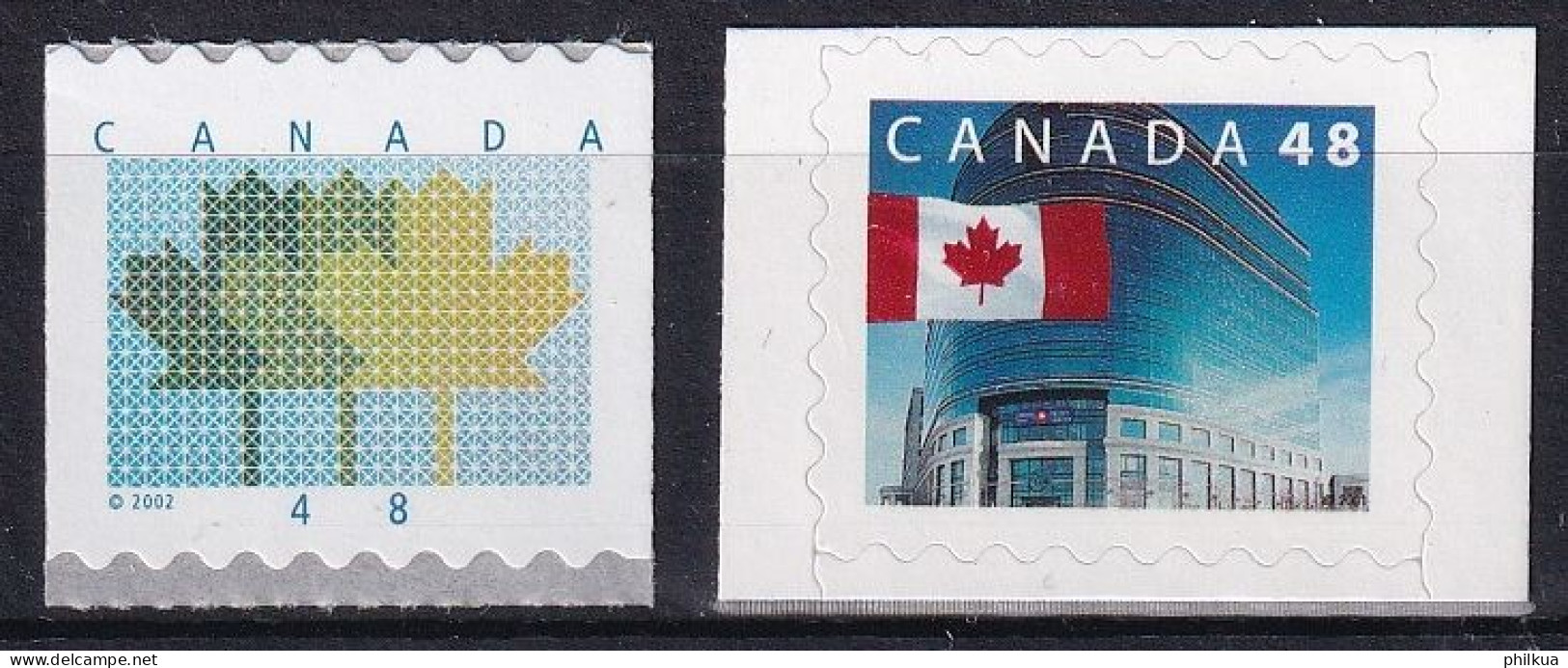 MiNr. 2026 - 2027 Kanada (Dominion) 2002, 2. Jan. Freimarke: Ahornblätter - Postfrisch/**/MNH - Neufs