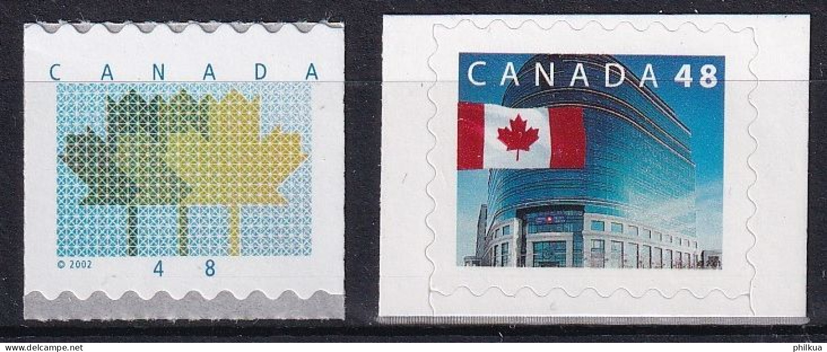 MiNr. 2026 - 2027 Kanada (Dominion) 2002, 2. Jan. Freimarke: Ahornblätter - Postfrisch/**/MNH - Unused Stamps