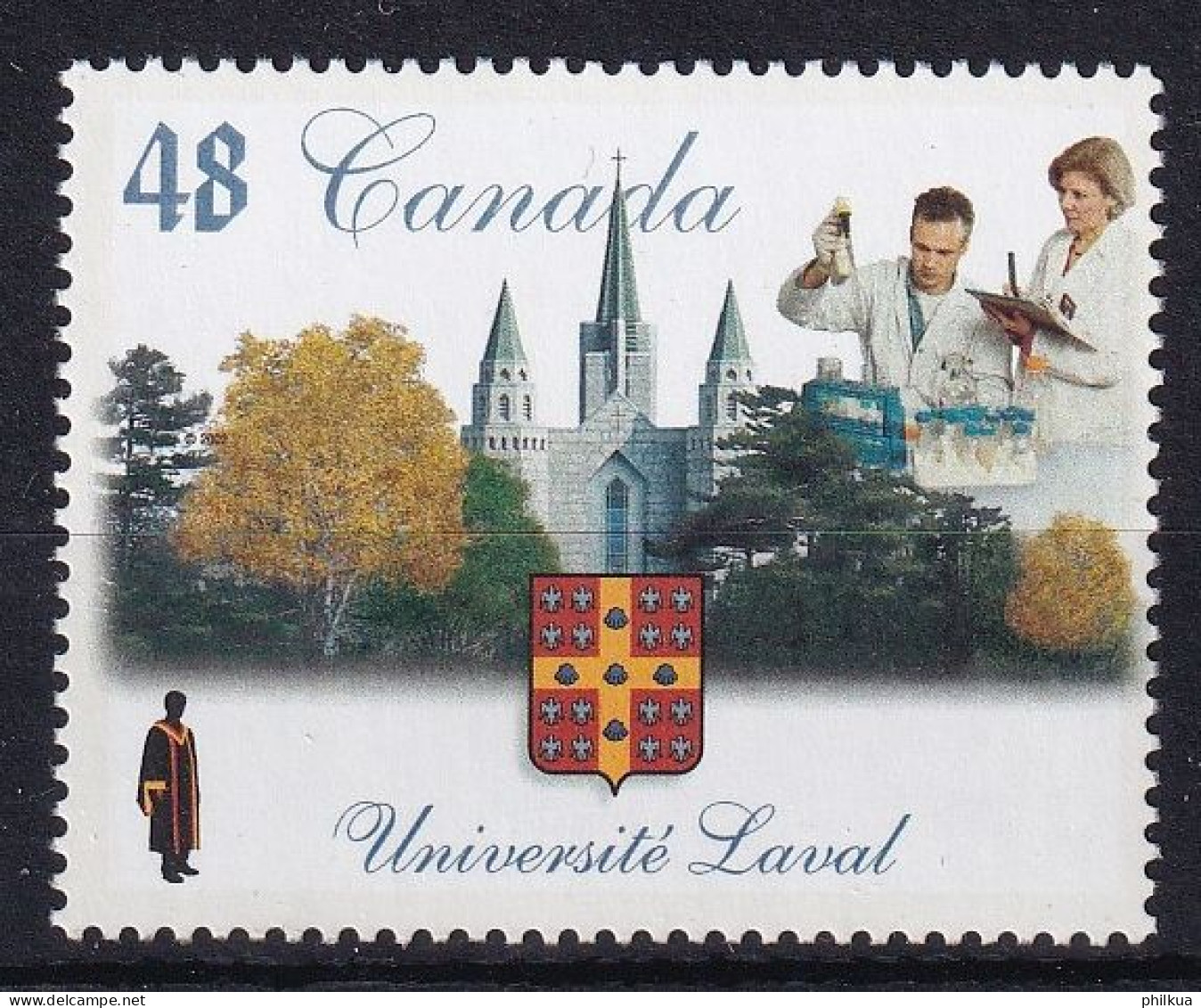 MiNr. 2043 Kanada (Dominion) 2002, 4. April. Universitäten (II): 150 Jahre Laval-Universität, Queb - Postfrisch/**/MNH - Unused Stamps