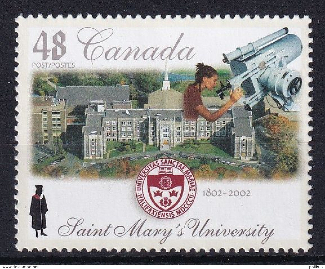 MiNr. 2053 Kanada (Dominion) 2002, 27. Mai. Universitäten (IV): 200 Jahre St.-Mary’s-Universität - Postfrisch/**/MNH - Nuevos