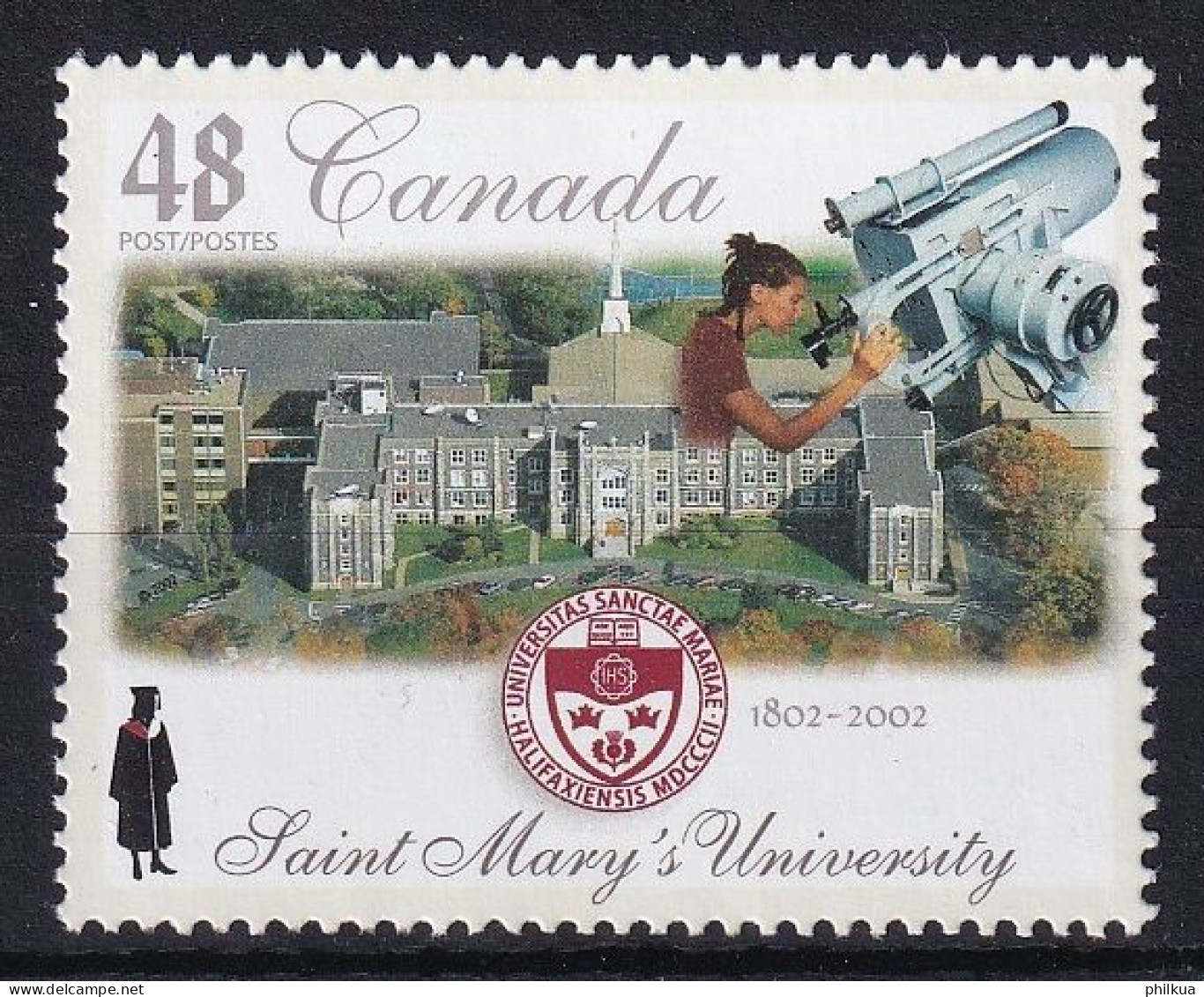 MiNr. 2053 Kanada (Dominion) 2002, 27. Mai. Universitäten (IV): 200 Jahre St.-Mary’s-Universität - Postfrisch/**/MNH - Ungebraucht