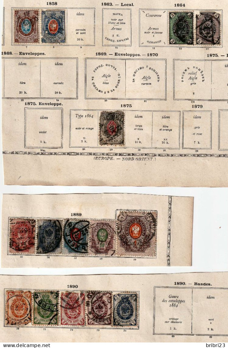 Lot Russie 1858.... - Other & Unclassified