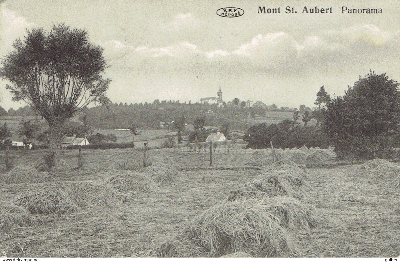 Mont Saint Aubert  Panorama 1911 E. Pottiau Jaco Restaurant  - Tournai