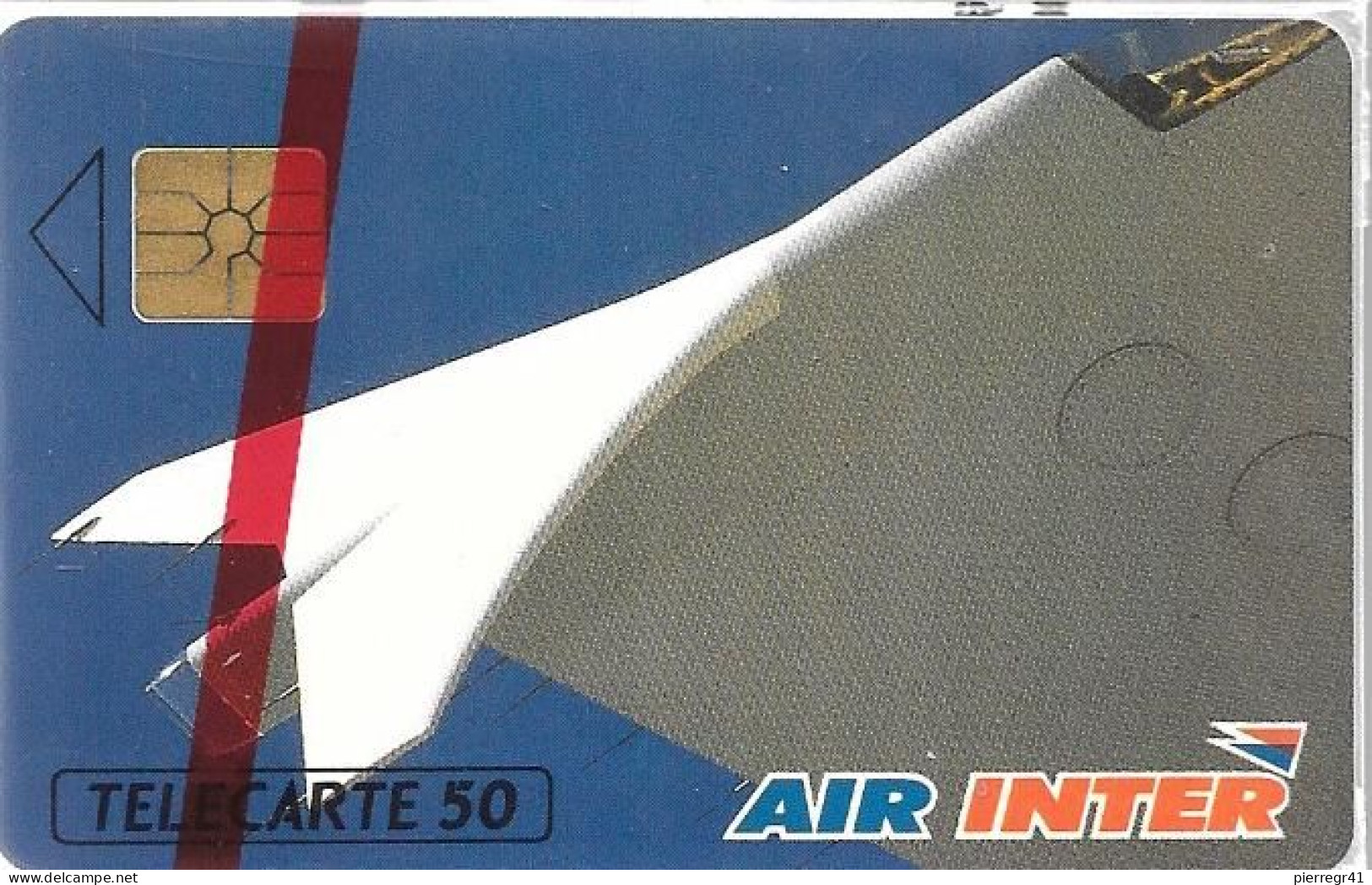 CARTE-PUCE-PRIVEE-PUBLIC- 50U-GemA-08/92-EN422-AIR INTER 3-V° Série N°B2801437A-NSB -TBE/LUXE - 50 Einheiten