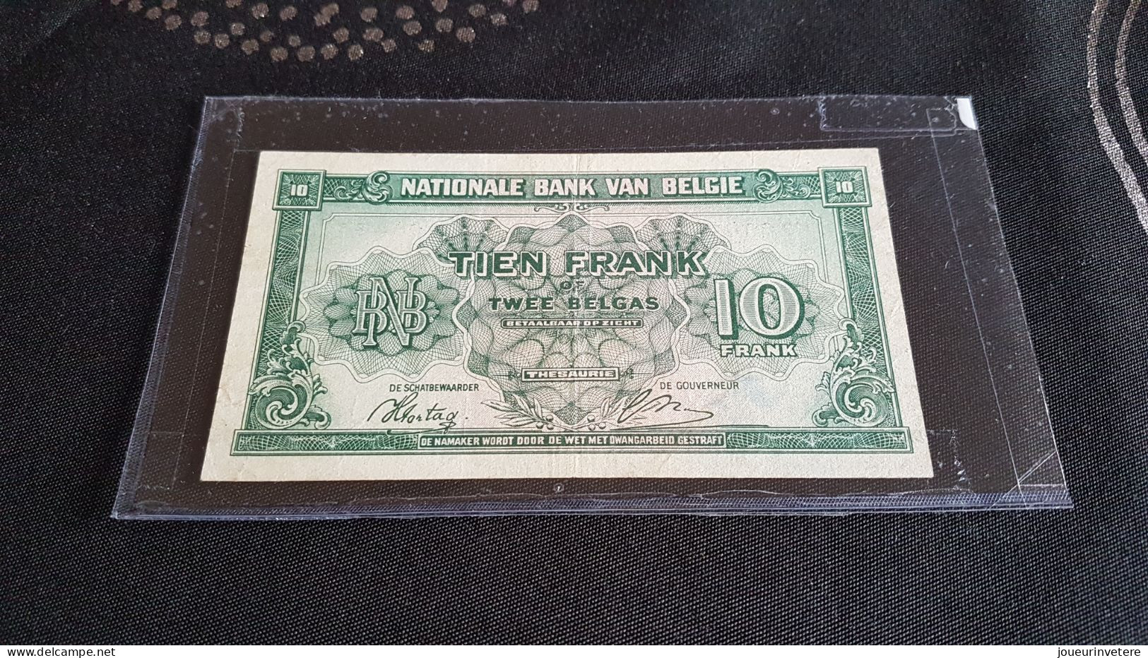 1943 10 Francs Dix Francs - Banque Nationale De Belgique TTB ETAT - Mezclas - Billetes