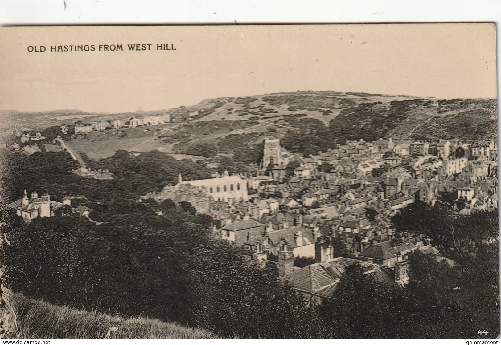 OLD HASTINGS FROM WEST HILL - Hastings