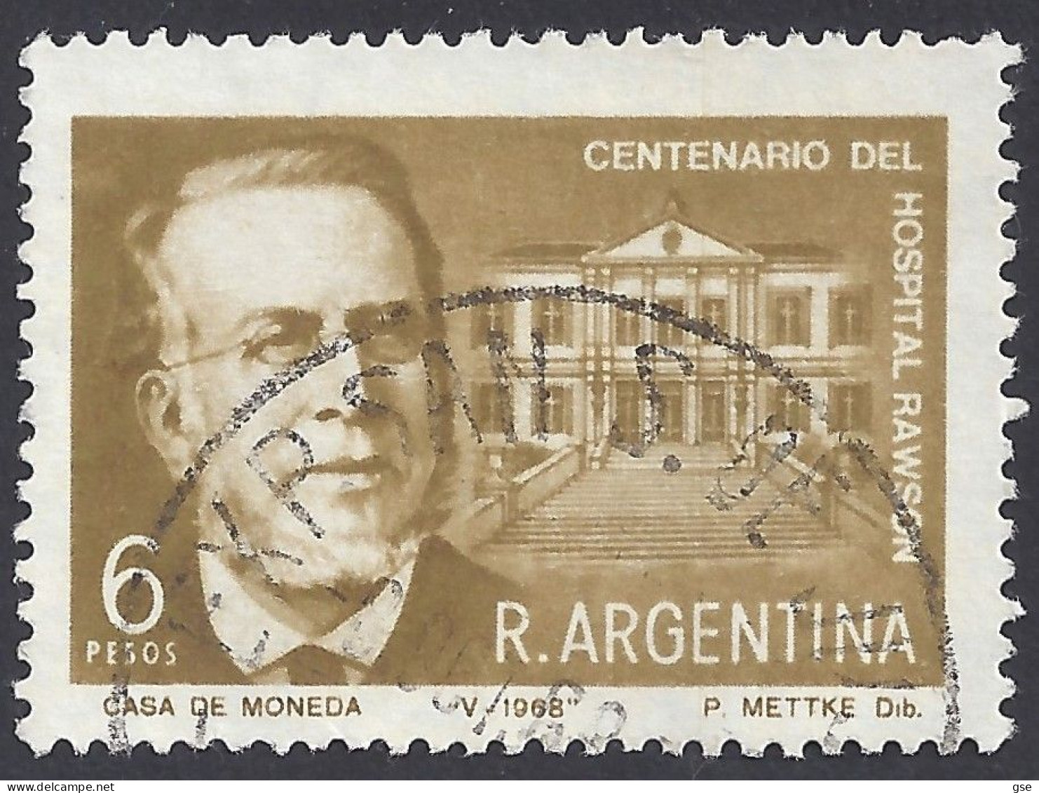 ARGENTINA 1968 - Yvert 814° - Ospedale | - Gebraucht