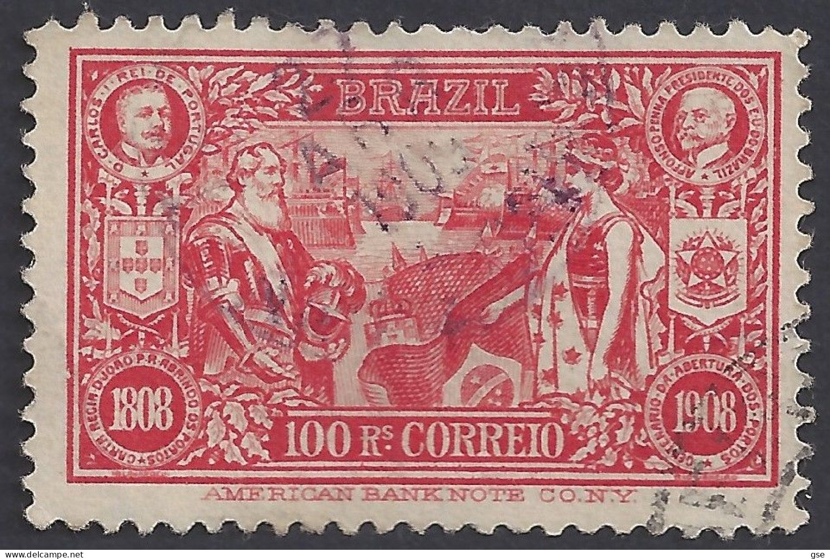 BRASILE 1908 - Yvert 142° - Centenario | - Oblitérés