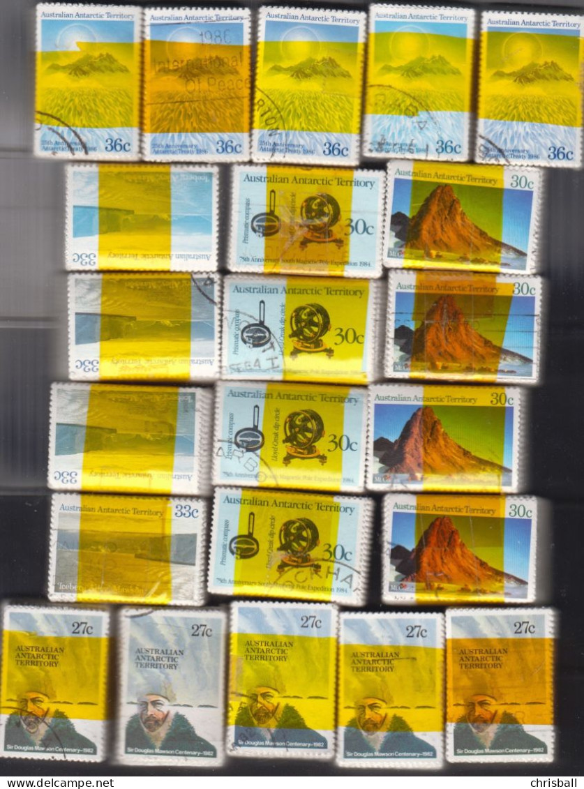 Australian Antarctic Territory Used Stamp Bundles X100 - Used Stamps