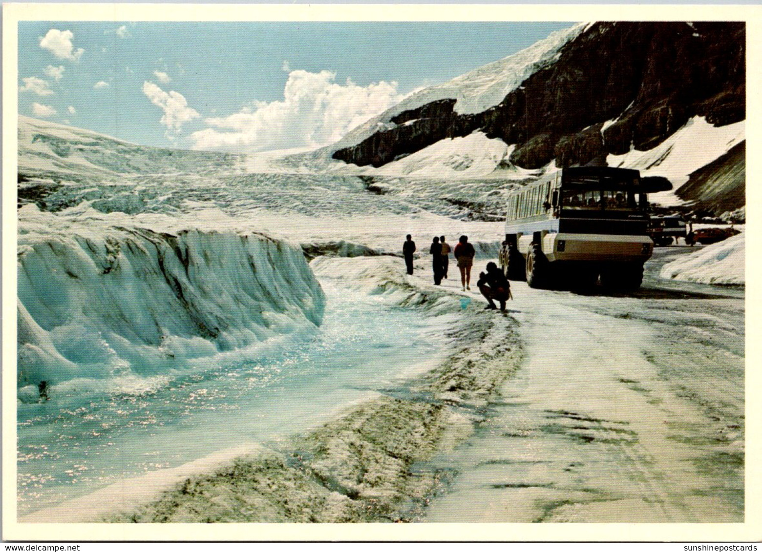 Canada Jasper Colubmia Icefield Delta Snowmobile Touring On Athabasca Glacier - Jasper