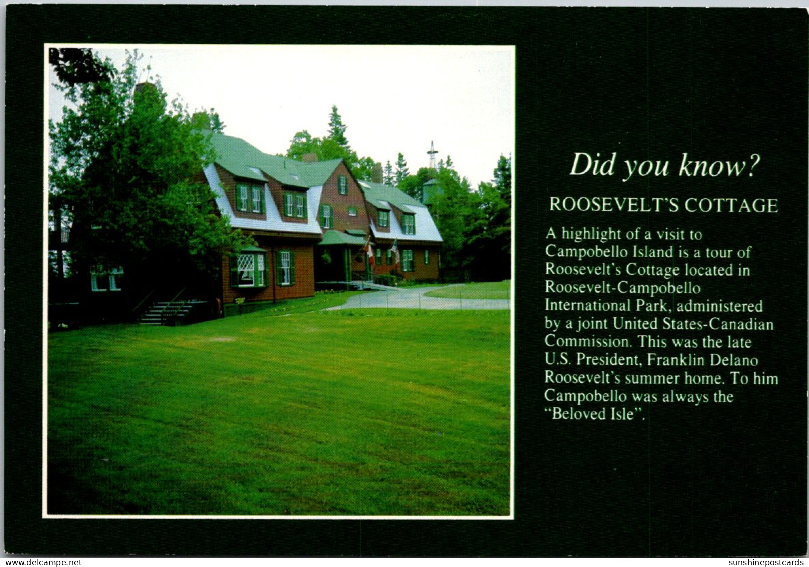 Canada New Brunswick Camobello Island Franklin D Roosevelt Cottage - Other & Unclassified