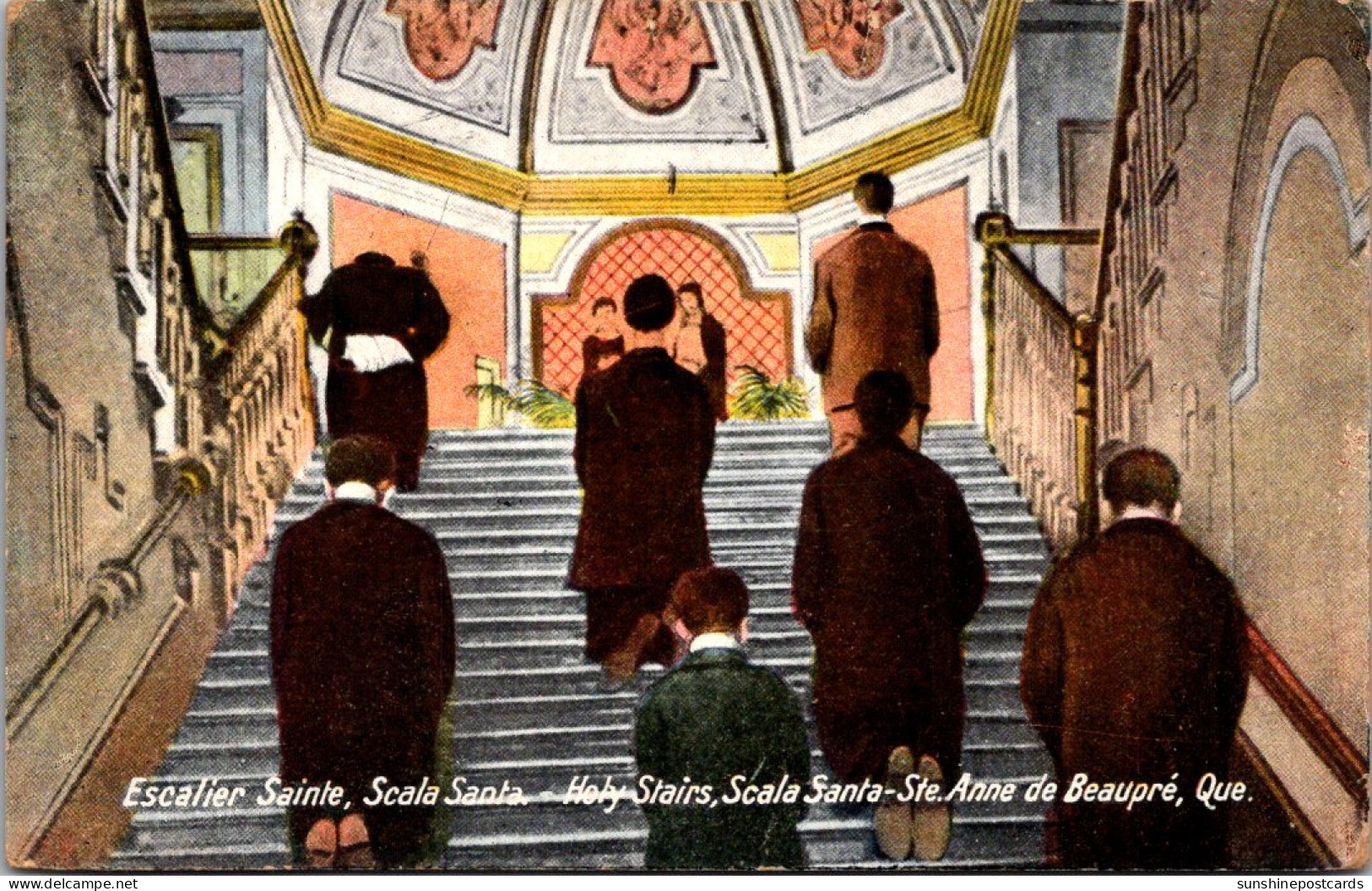 Canada Quebec Ste Anne De Beaupre Scaala Santa Holy Stairs 1931 - Ste. Anne De Beaupré