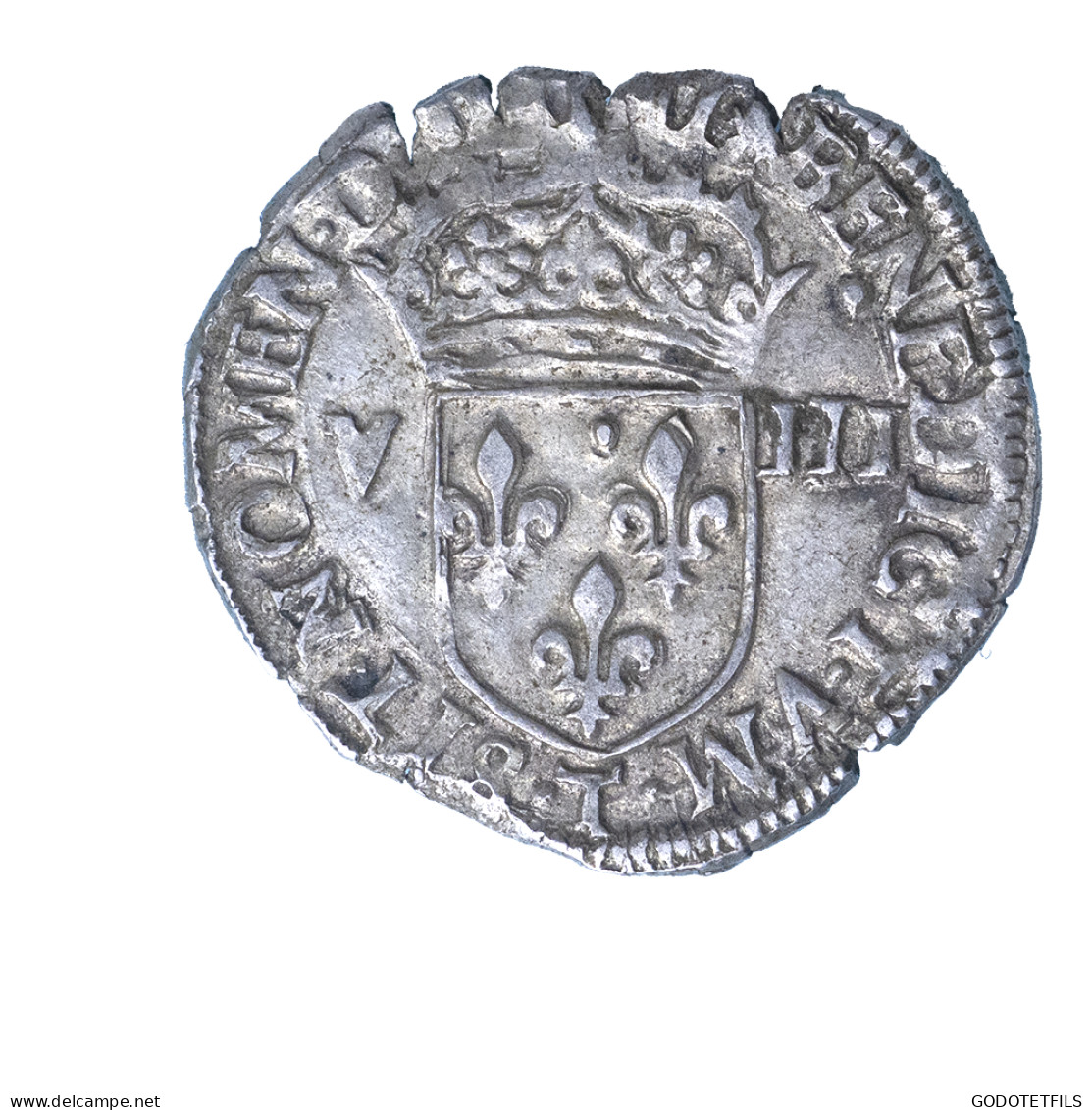 Henri IV 1/8 ème DÉcu 1601 Nantes - 1589-1610 Hendrik IV