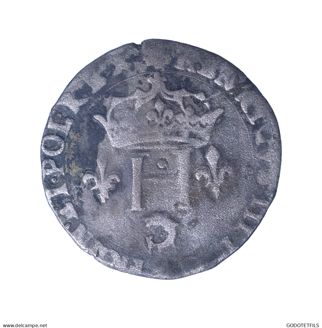 Henri III - Double Sol Parisis 1580 Grenoble - 1574-1589 Enrico III