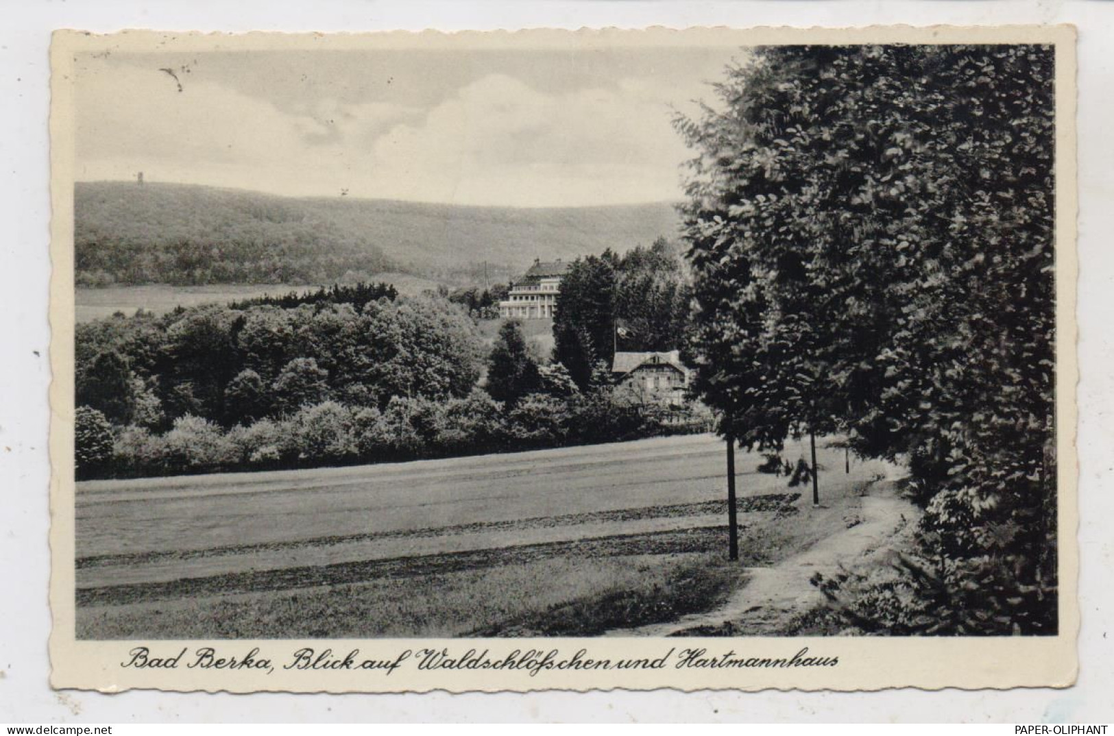 0-5302 BAD BERKA, Waldschlößchen Unf Hartmannhaus, 1939, NS - Beflaggung - Bad Berka