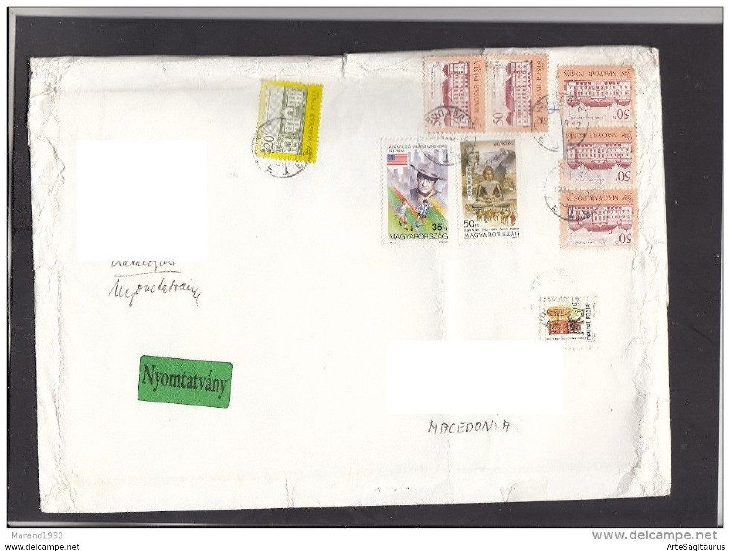 HUNGARYM COVER, REPUBLIC OF MACEDONIA, Football   (008) - Lettres & Documents