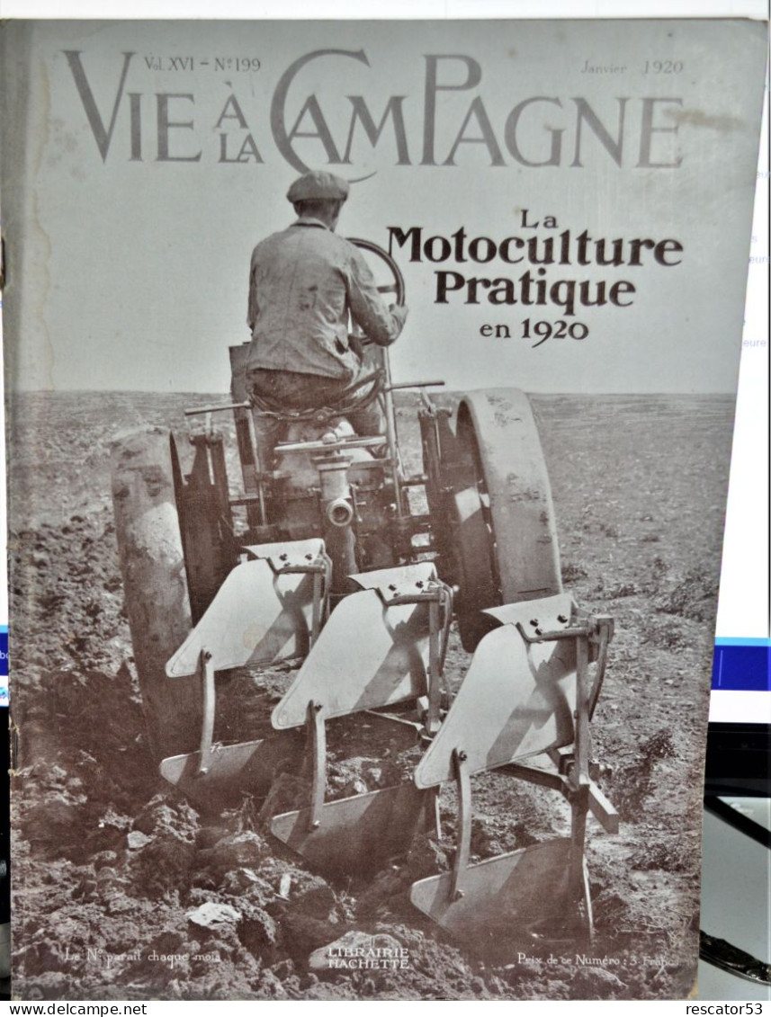 Revue La Vie à La Campagne 1920 La Motoculture Pratique Tracteurs - Tractors