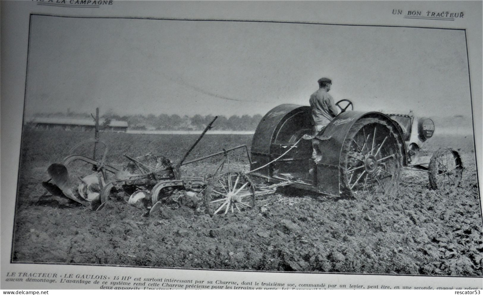 Revue La Vie à La Campagne 1920 La Motoculture Pratique Tracteurs - Tracteurs