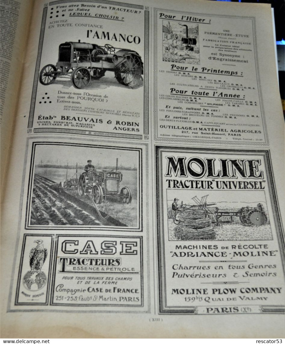 revue la vie à la campagne 1920 la motoculture pratique tracteurs