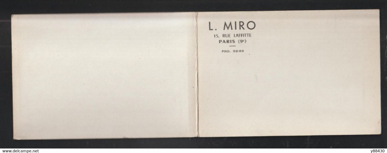 ANCIEN CLASSEUR DE POCHE Pour TIMBRES De La Maison : L. MIRO . 15 Rue Laffitte PARIS 9ème - 5 Scan - Klein, Grund Weiß