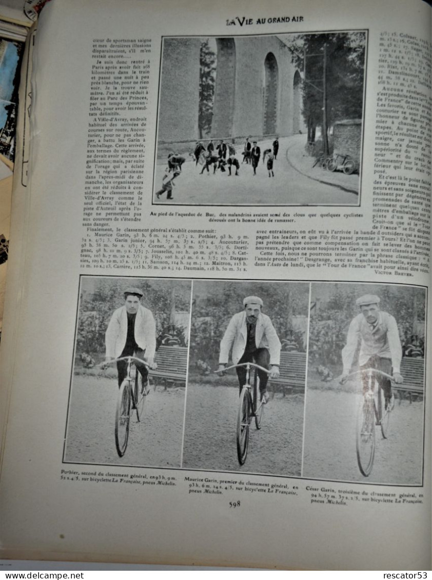 Revue La Vie Au Grand Air 1904 Le Tour De France - Cyclisme