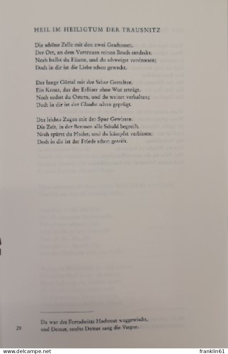 Weihrauch über Rautenfeldern. - Poems & Essays