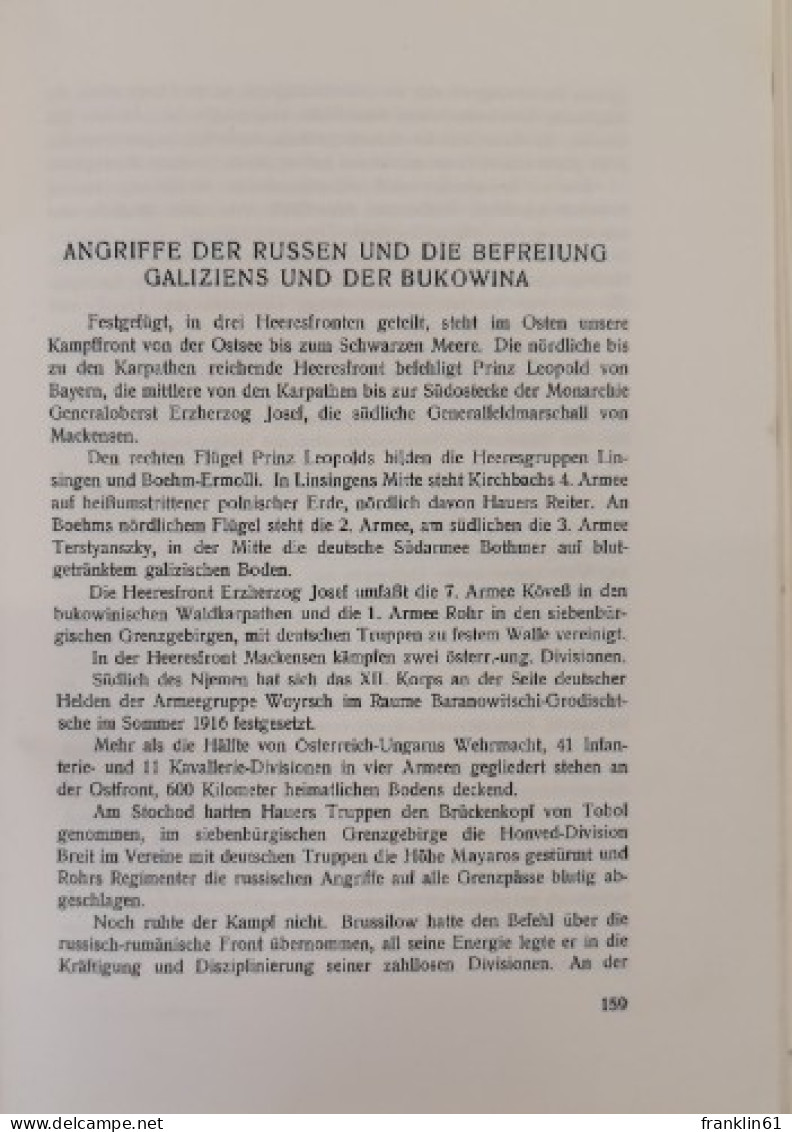 Zur Geschichte Des Grossen Krieges 1914-1918. - Polizie & Militari