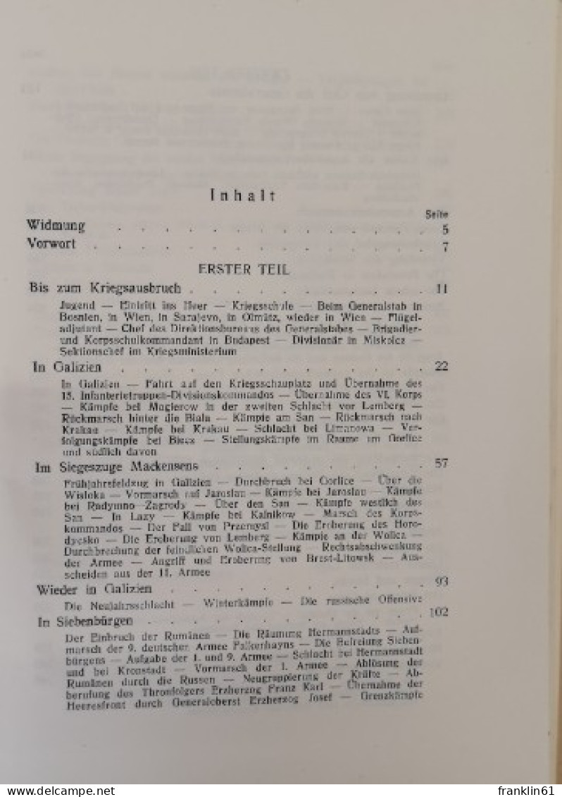 Zur Geschichte Des Grossen Krieges 1914-1918. - Police & Militaire