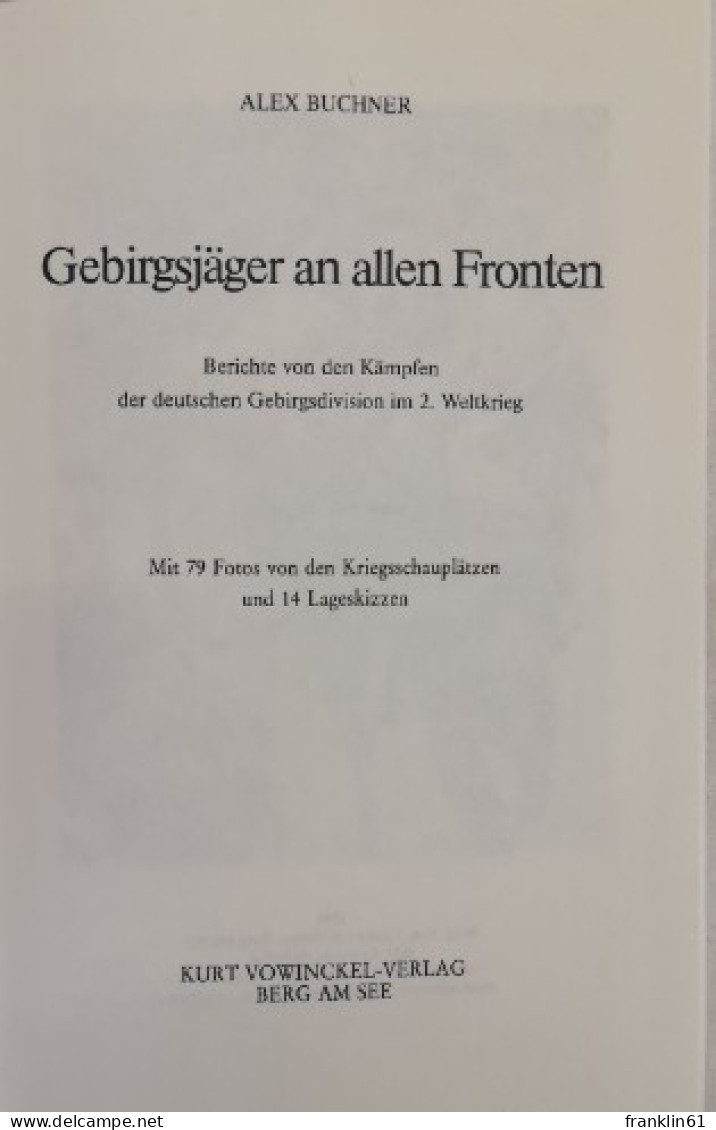 Gebirgsjäger An Allen Fronten. - 4. Neuzeit (1789-1914)