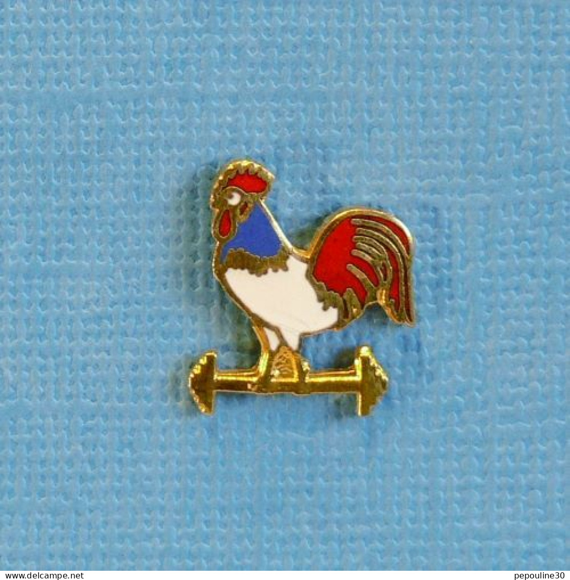 1 PIN'S // ** COQ SPORTIF TRICOLORE / FÉDÉRATION FRANÇAISE D’HALTÉROPHILIE ** - Gewichtheffen