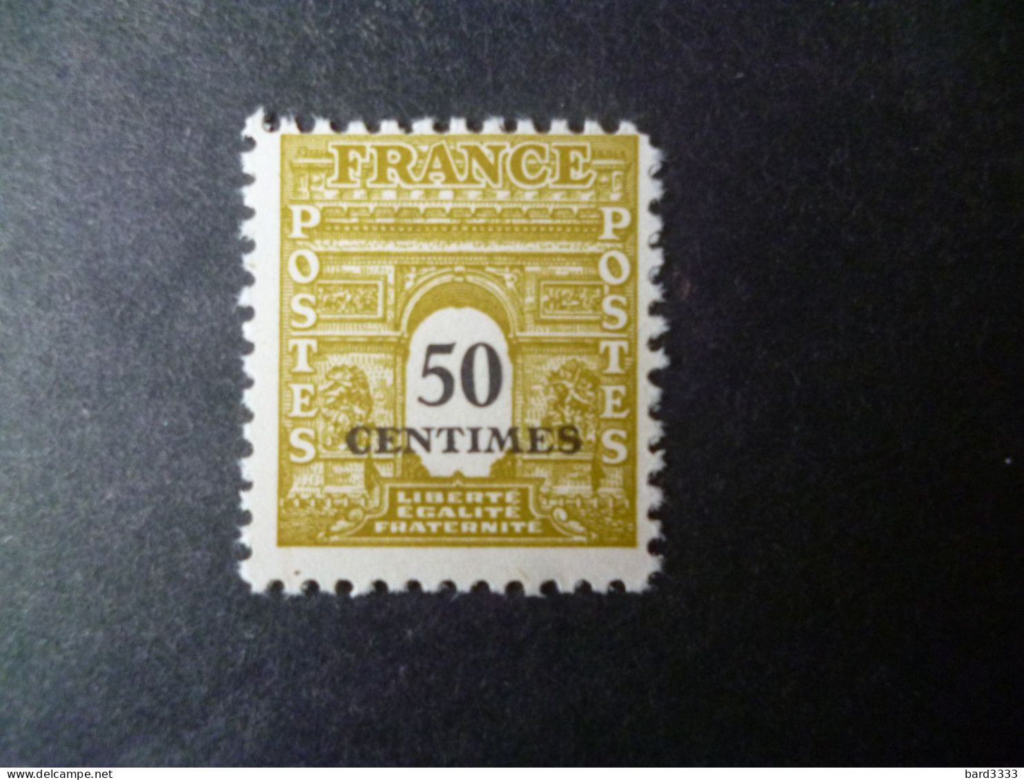 Timbre France Neuf ** 1945  N° 704 - 1944-45 Arc De Triomphe