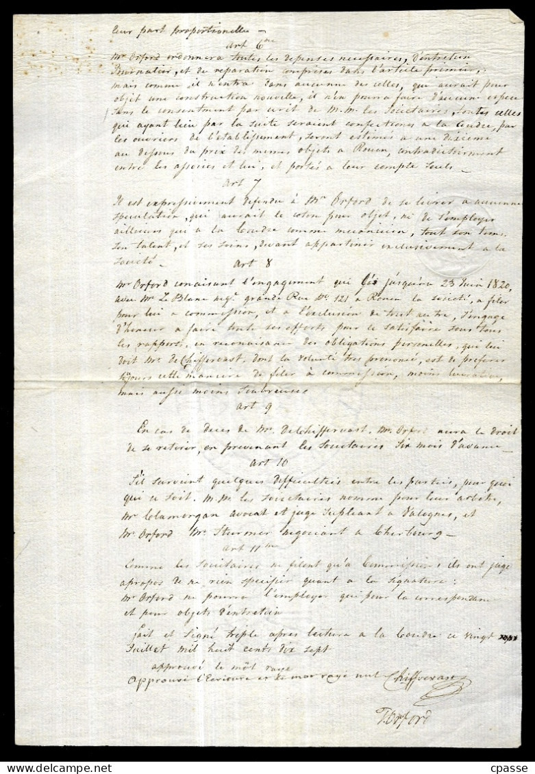 1845 Dossier de Justice, TRIBUNAL CIVIL de 50 VALOGNES Manche