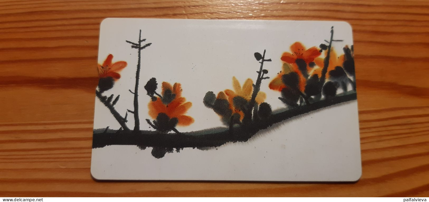 Phonecard Taiwan IC00C011 - Painting, Flower - Taiwan (Formosa)