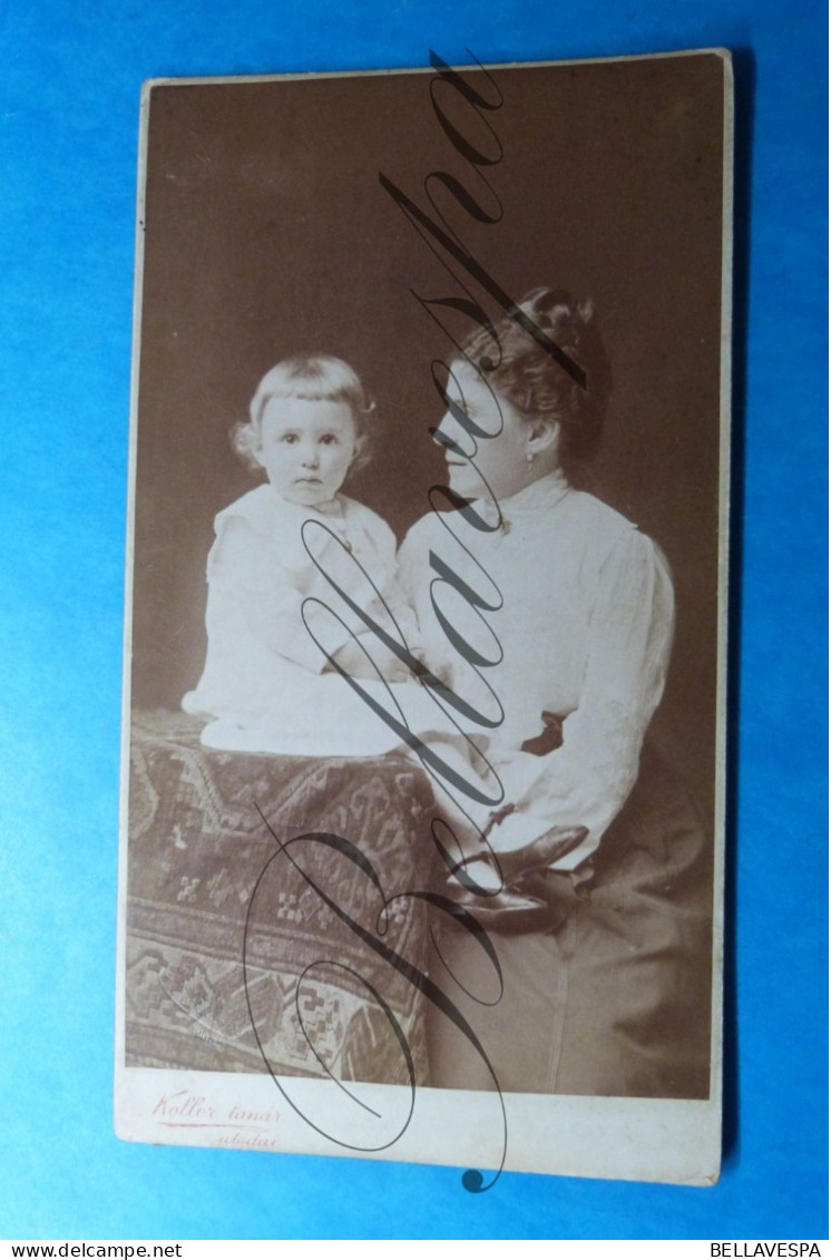 C.D.V. -Photo-Carte De Visite  Studio Atelier Koller Tanar, Utodai  Budapesten Budapest Format XXL - Identifizierten Personen