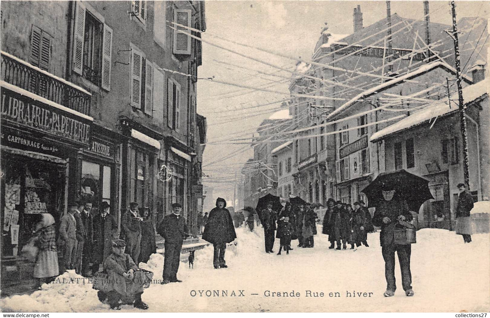 01-OYONNAX- GRANDE RUE EN HIVER - Oyonnax