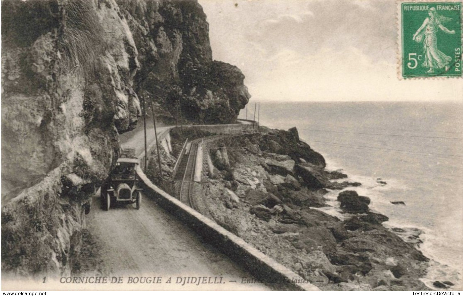 ALGERIE - Djidjelli - Corniche De Bougie à Djidjelli - Entrée Des Falaises - LL - Carte Postale Ancienne - Bejaia (Bougie)