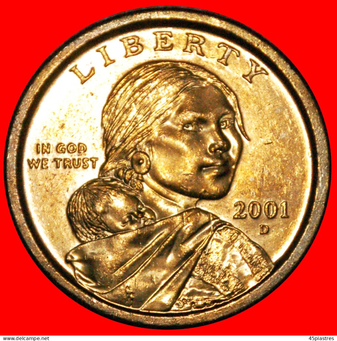 * CHILD (2000-2008): USA  DOLLAR 2001D UNC MINT LUSTRE! Sacagawea (1788-1812) ·  LOW START · NO RESERVE! - 2000-…: Sacagawea