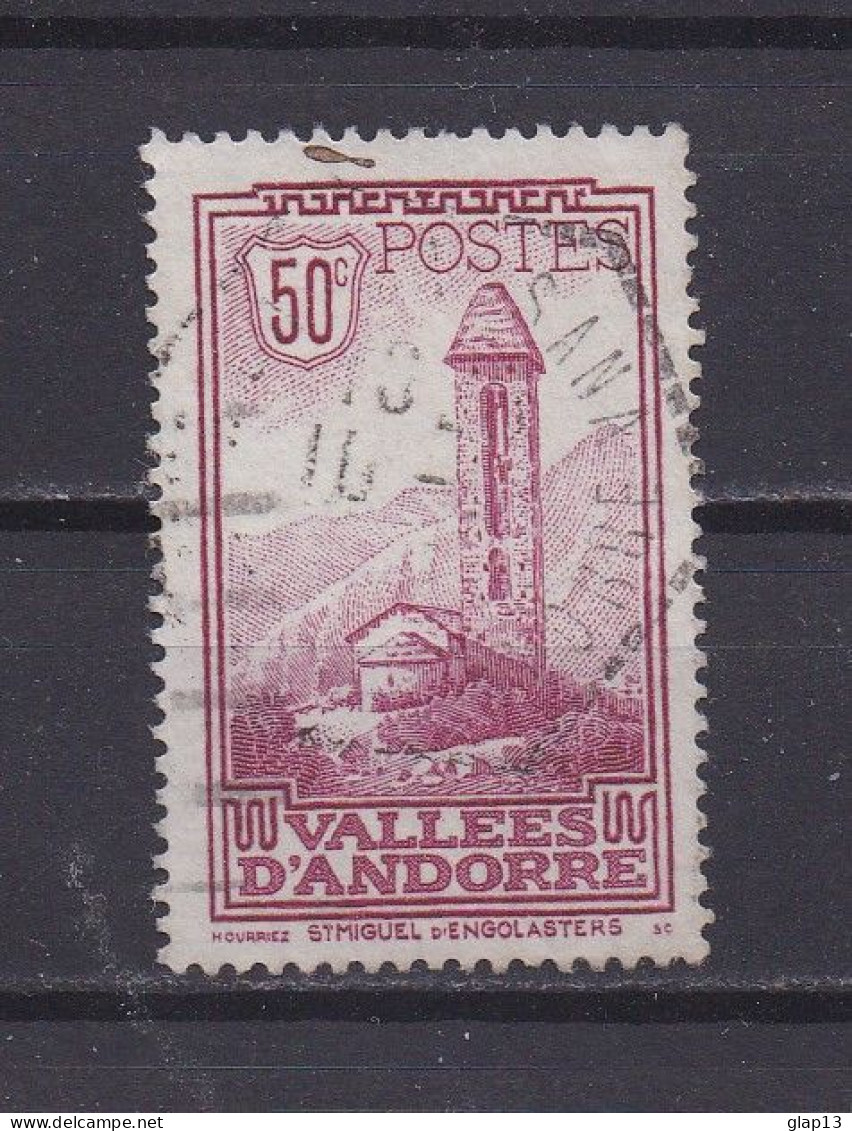 ANDORRE 1932 TIMBRE N°35 OBLITERE PAYSAGE - Usati