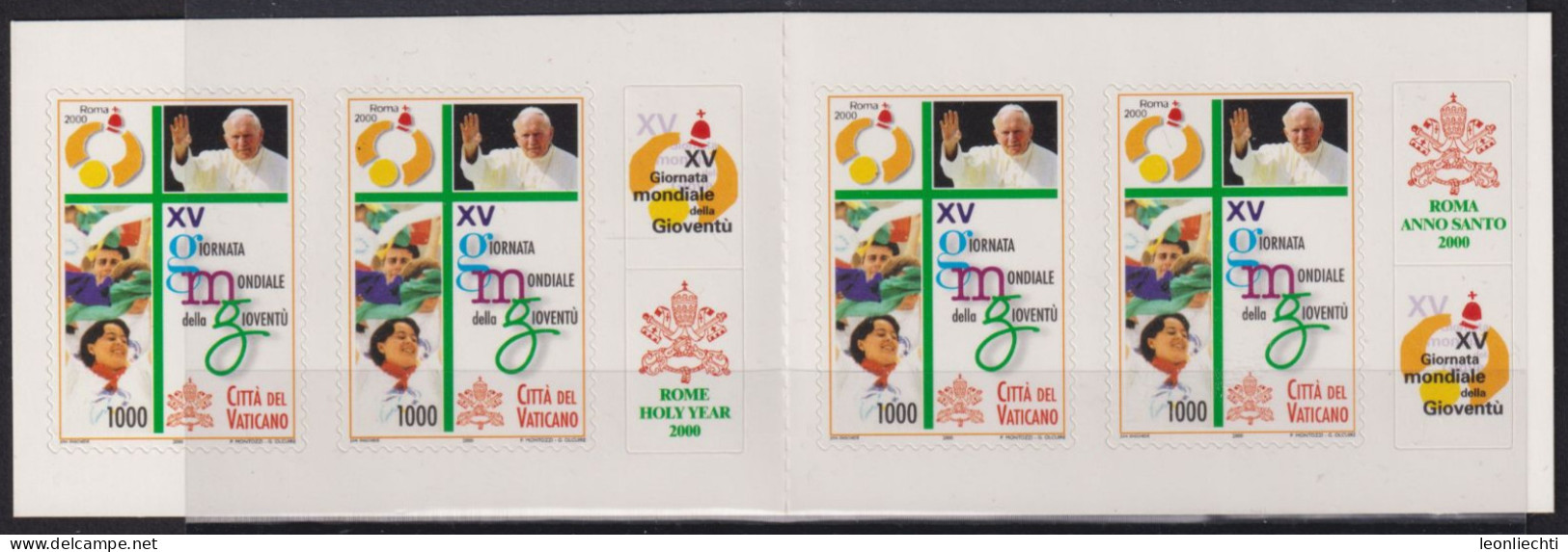 2000 Vatikan, **MH Mi:VA 1350,Yt:VA C1202, Internationaler Tag Der Jugend - Booklets